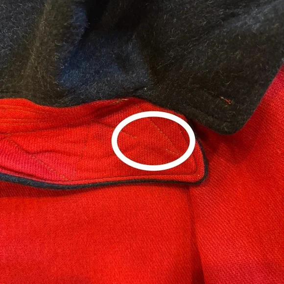 🖤 Rare Vintage McGregor Donkey Coat - Charcoal Wool w/ Red Lining (Size 40) - Picture 11 of 12